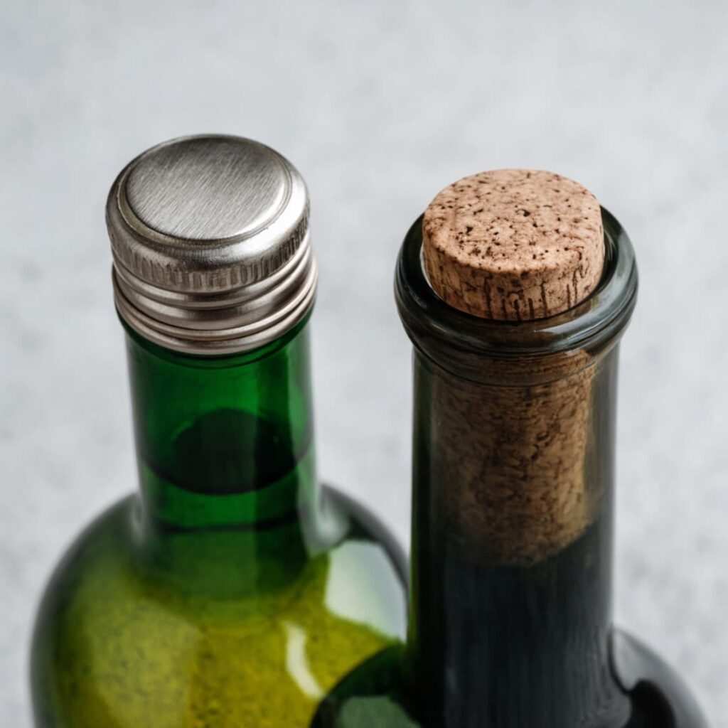 kork eller skruvlock